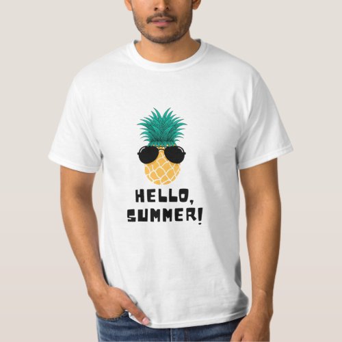 Hello summer mens t shirt