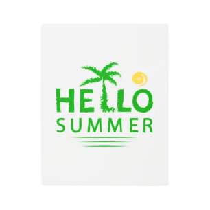 Hello Summer Metal Print
