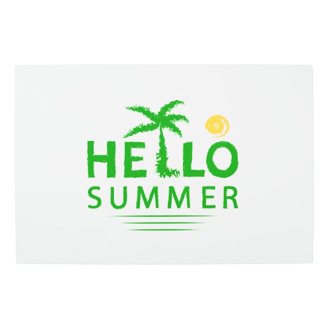 Hello Summer Metal Print (Front)