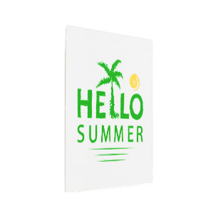 Hello Summer Metal Print