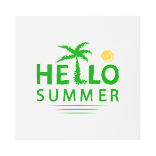 Hello Summer Metal Print