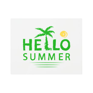 Hello Summer Metal Print