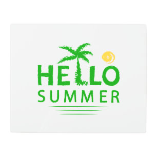 Hello Summer Metal Print
