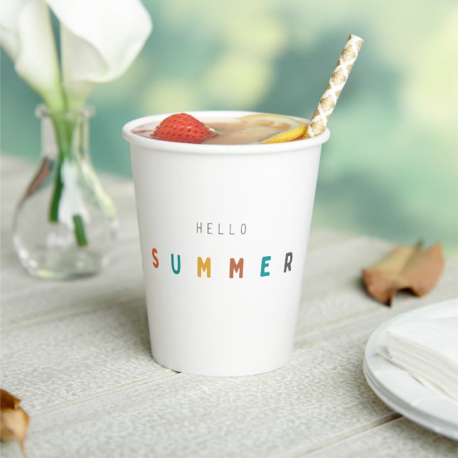 hello summer modern Paper Cups (Insitu)