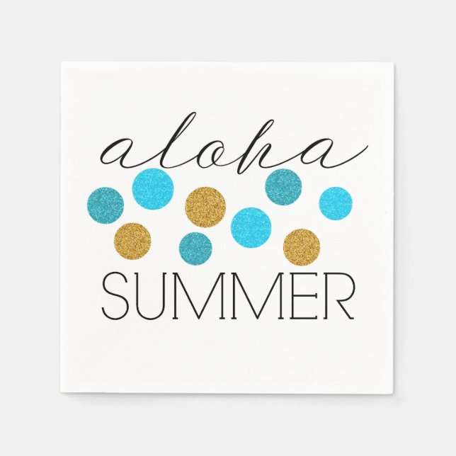 Hello Summer Napkins (Front)