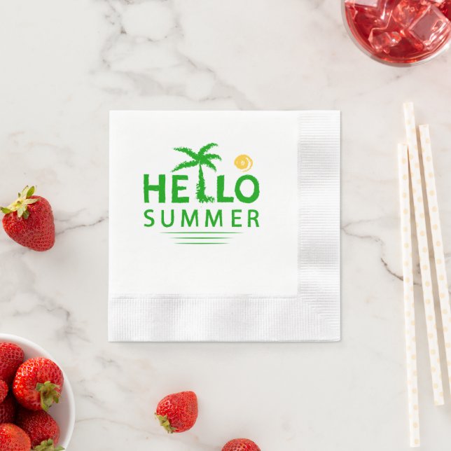 Hello Summer Napkins (Insitu)