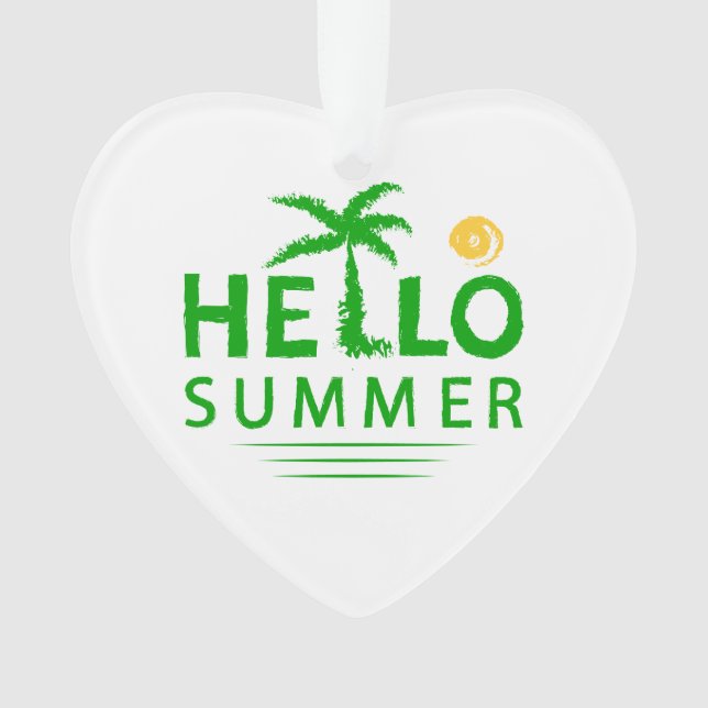 Hello Summer Ornament (Front)