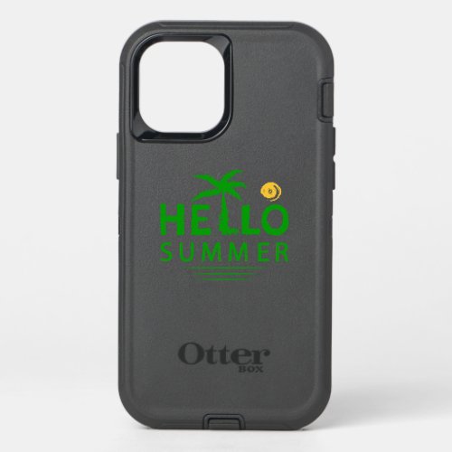Hello Summer OtterBox Defender iPhone 12 Case