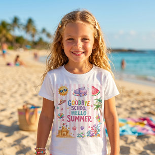 Hello Summer Party Stripes T-Shirt