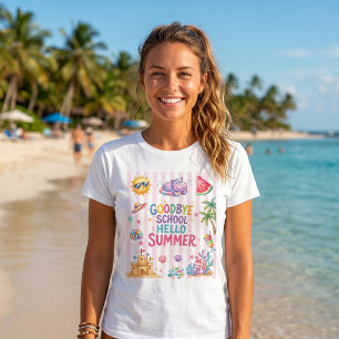Hello Summer Party Stripes T-Shirt