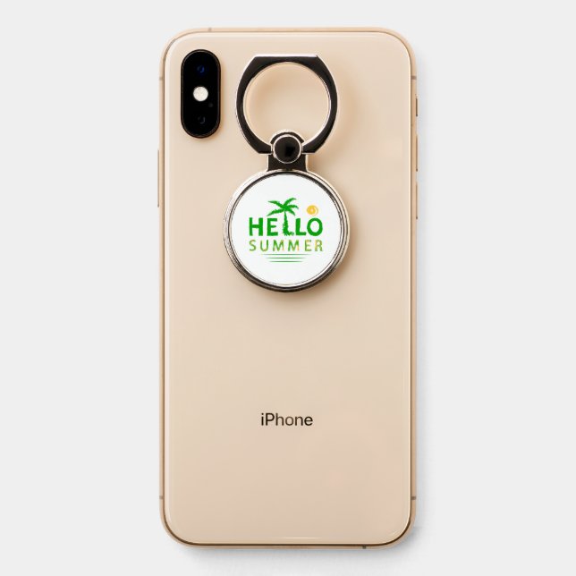 Hello Summer Phone Ring Stand (On Phone)