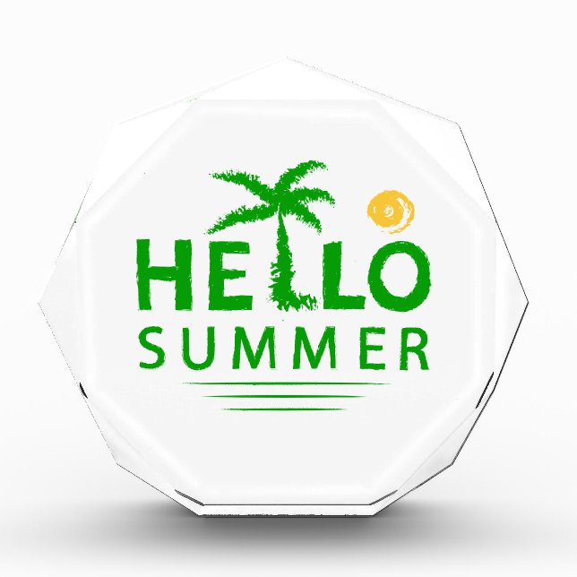 Hello Summer Photo Block (Front)