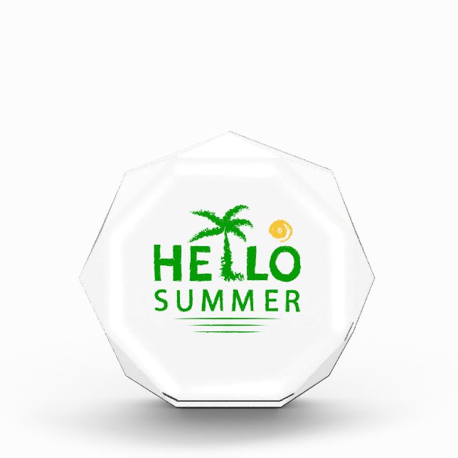Hello Summer Photo Block (Front)