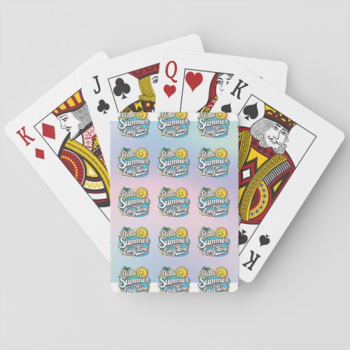 Hello Summer  Playing Cards