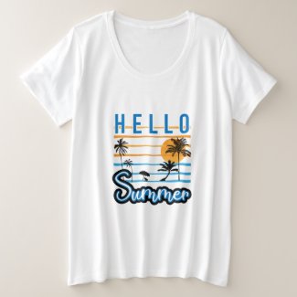 Hello Summer  Plus Size T-Shirt