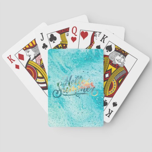 Hello Summer Poker Cards