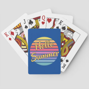 Hello Summer Poker Cards