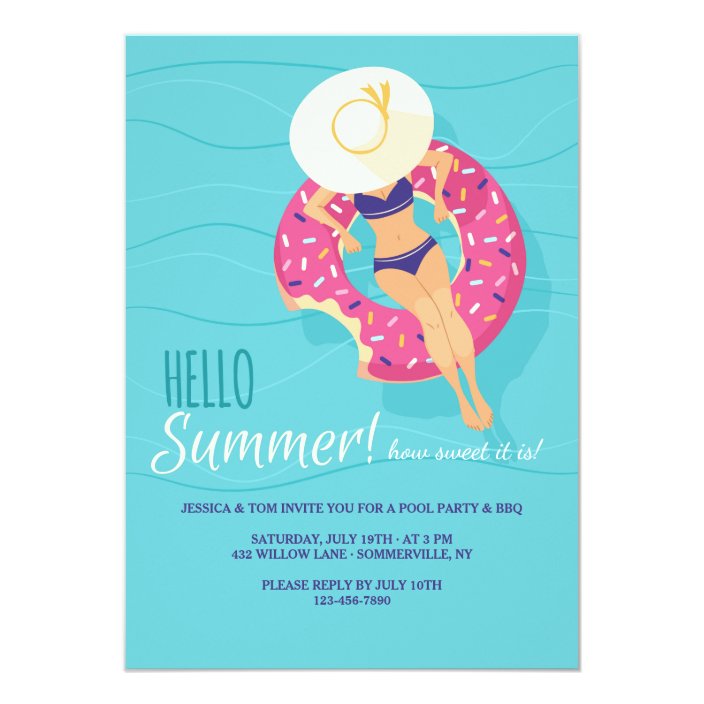 pool party invitations