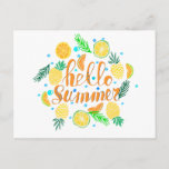 Hello summer postcard