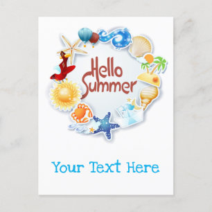 Hello Summer Postcard