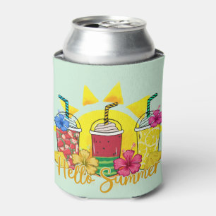 Hello Summer Refreshing Tropical Fruit Smoothie Can Cooler