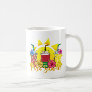Hello Summer Refreshing Tropical Fruit Smoothie Coffee Mug