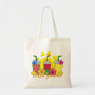 Hello Summer   Refreshing Tropical Fruit Smoothie Tote Bag