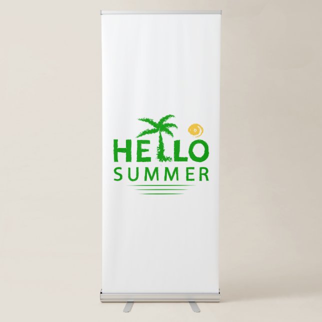 Hello Summer Retractable Banner (Front)