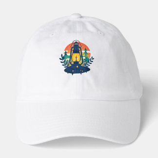 Hello Summer Retro Palm Tree Sunset Graphic T-Shir Hat