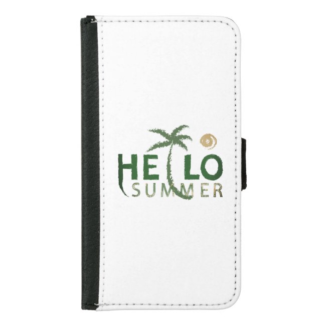 Hello Summer Samsung Galaxy Wallet Case (Front)