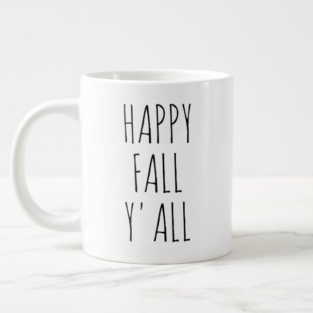 "Hello Summer" Simple Modern Farmhouse Giant Coffee Mug (Left)