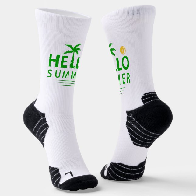 Hello Summer Socks (Angled)