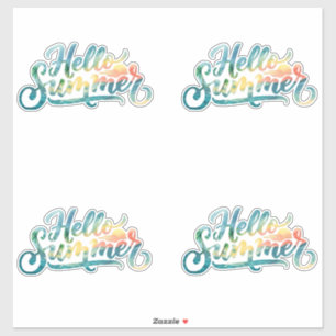 Hello Summer Sticker