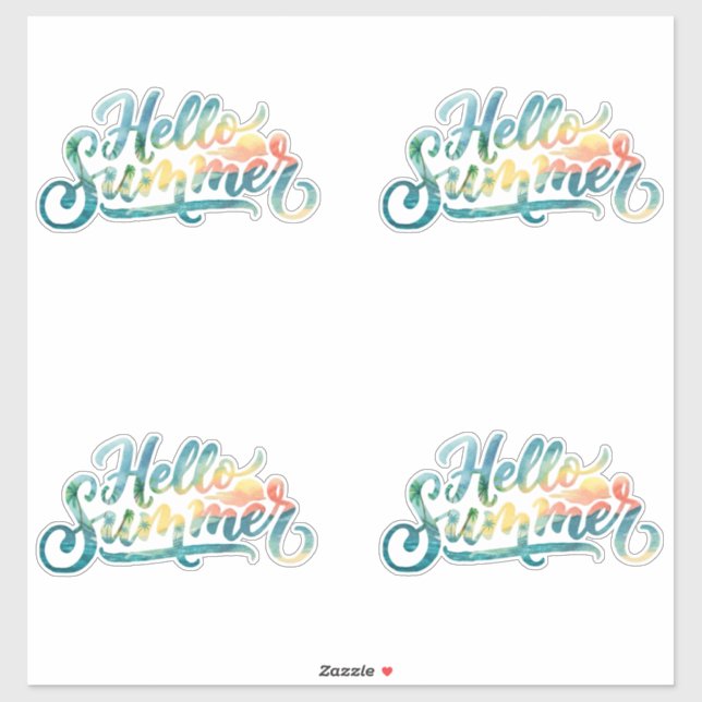 Hello Summer Sticker (Sheet)