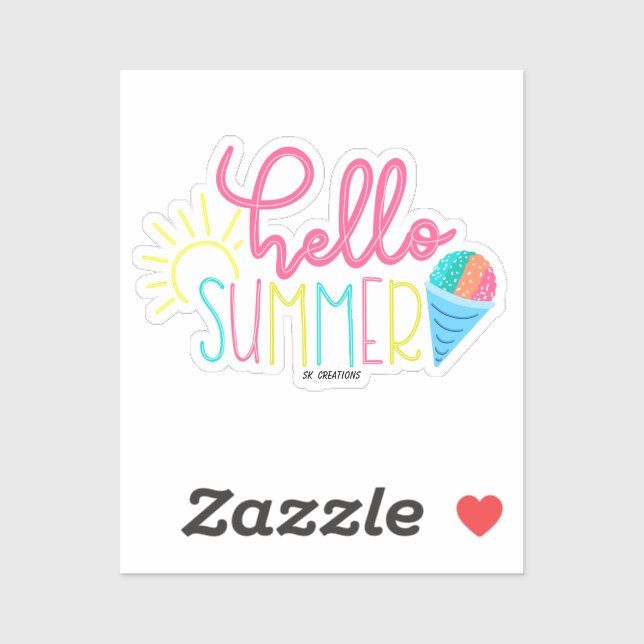 Hello Summer Sticker (Sheet)