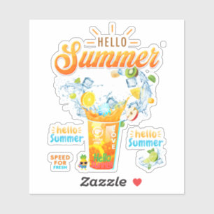 Hello Summer Sticker