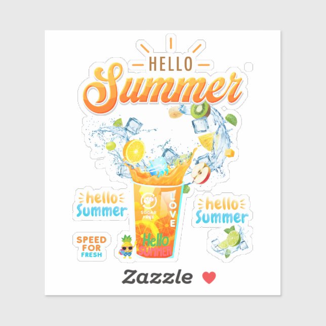 Hello Summer Sticker (Sheet)