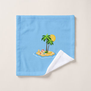 Hello Summer Sunshine Retro Circle Vintage Beach Bath Towel Set