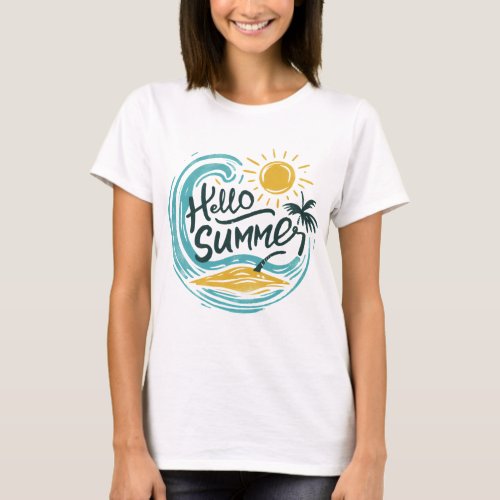 Hello summer  T_Shirt