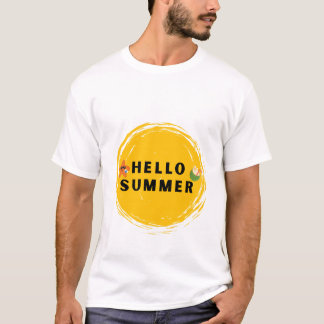 Hello Summer T-Shirt – Fun Sunshine Graphic 