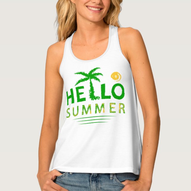 Hello Summer Tank Top (Front)