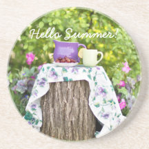 Hello Summer Tea and Plums in the Garden