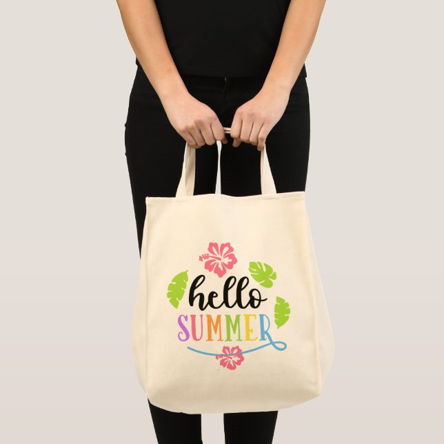 Hello Summer Tote Bag (Front (Product))