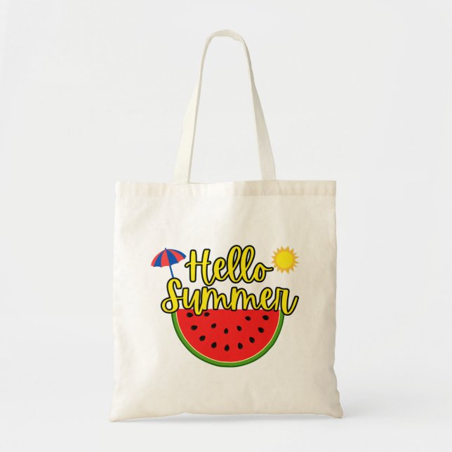 Hello Summer Tote Bag (Front)