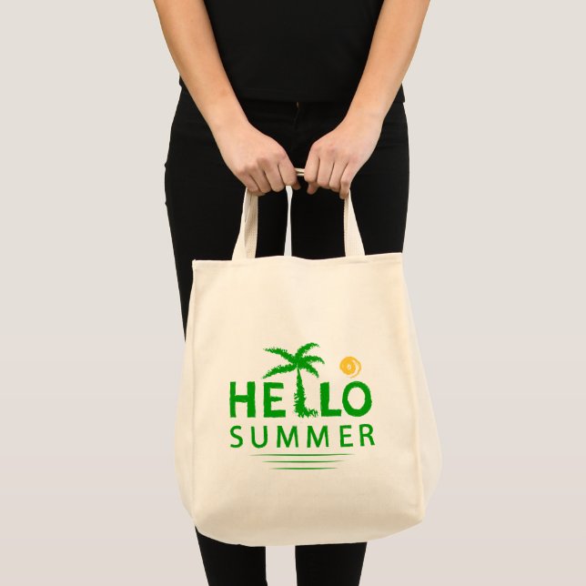 Hello Summer Tote Bag (Front (Product))