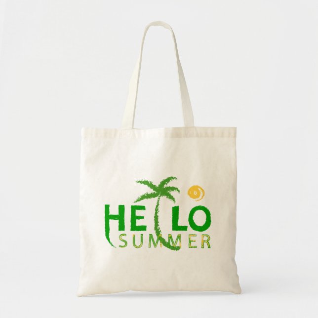 Hello Summer Tote Bag (Front)