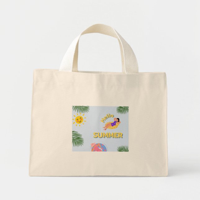 Hello summer tote bag (Front)