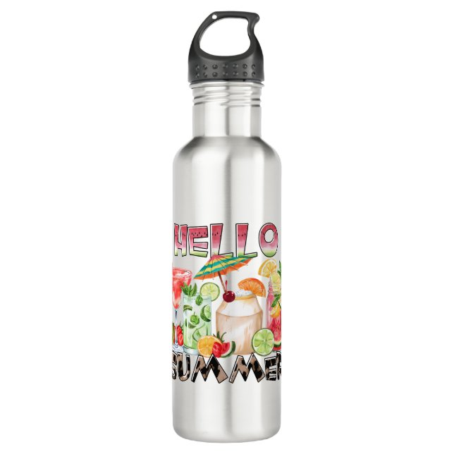 Hello Summer Tropical Drinks Mug – Refreshing Vibe (Front)