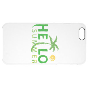Hello Summer Clear iPhone 6 Plus Case