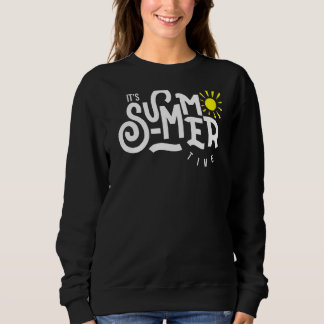 Hello Summer Vacation Ice Cream Sun Beach Men Kids Sweatshirt